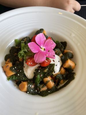 Sweet potato pasta  at Pure Vegan Heaven in Koh Samui