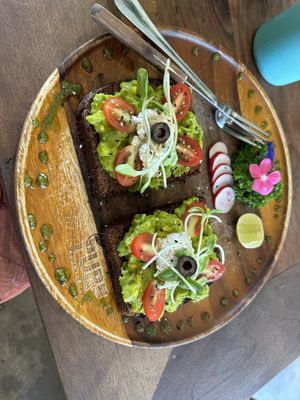 Avocado and tofu feta toast   at Pure Vegan Heaven in Koh Samui