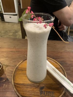 Coconut kefir with bergamot   at Pure Vegan Heaven in Koh Samui