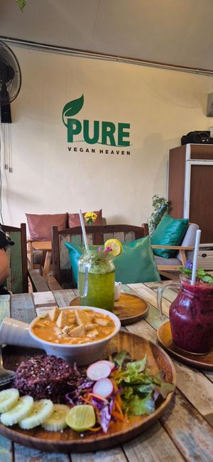mint lime juice at Pure Vegan Heaven in Koh Samui