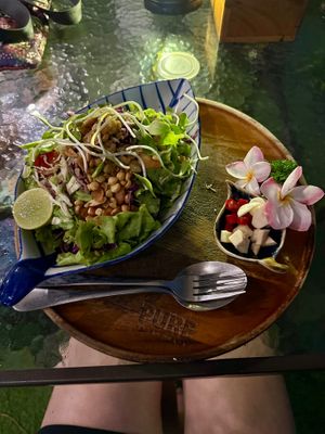 Yea leaf salad  at Pure Vegan Heaven in Koh Samui