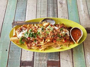 Nachos at Pure Vegan Heaven in Koh Samui