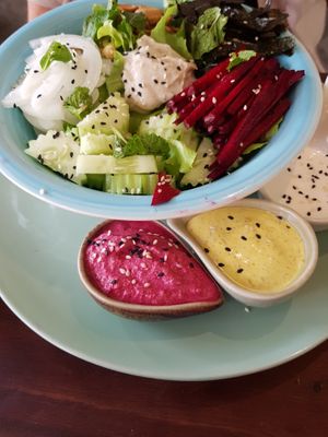 Raw salad at Pure Vegan Heaven in Koh Samui