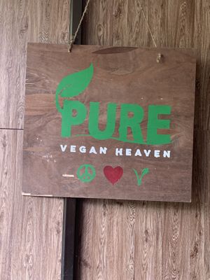 Sign  at Pure Vegan Heaven in Koh Samui