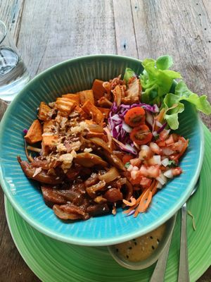 BBQ Jackfruit Bowl at Pure Vegan Heaven in Koh Samui