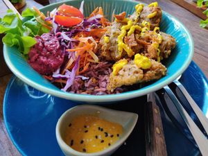 Falafel Bowl at Pure Vegan Heaven in Koh Samui