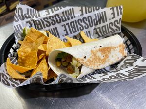 Mini wrap at La Chancleta de Maíz in Isabela