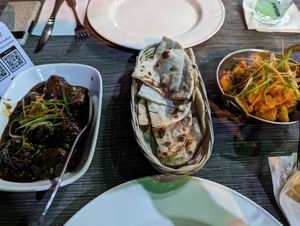Manchurian, roti and Bombay aloo at Indigo in Nadi