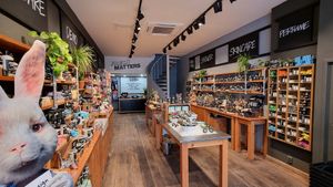 Overview of shop at LUSH in Haarlem