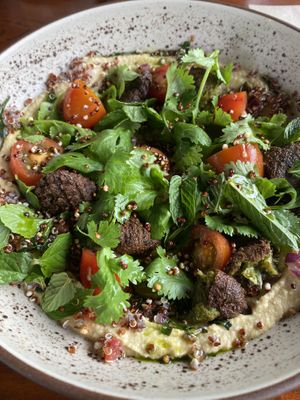 Quinoa tabouleh without feta   at Shelter Cafe in Seminyak