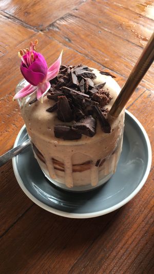 Vegan Nutella smoothie!! Amazing  at Shelter Cafe in Seminyak