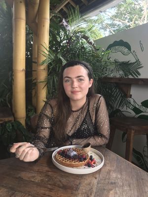 Waffles at Shelter Cafe in Seminyak