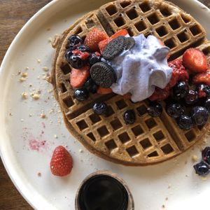 Waffles at Shelter Cafe in Seminyak