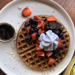 Waffles at Shelter Cafe in Seminyak