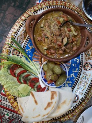 Fava Beans with Tahini at The Pharaoh's Restaurant in Vientiane