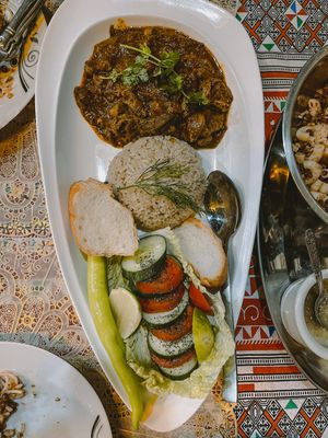 Okra Tajine at The Pharaoh's Restaurant in Vientiane