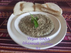 Baba Ghanoush platter
Mashed BBQ Eggplant, serve with 1 pita. at The Pharaoh's Restaurant in Vientiane