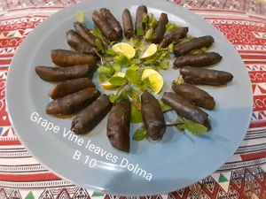 B10. Grape Leaves Dolma
                  Stuffed with rice
 at The Pharaoh's Restaurant in Vientiane