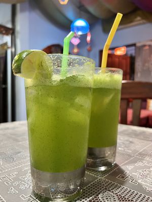 Mint lemonades   at The Pharaoh's Restaurant in Vientiane