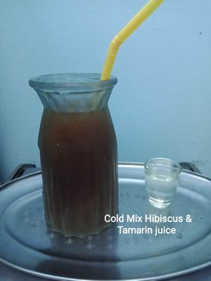 Cold Mix Hibiscus & Tamarin Juice   at The Pharaoh's Restaurant in Vientiane