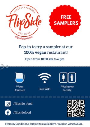 Flyer for the week at Flipside in London