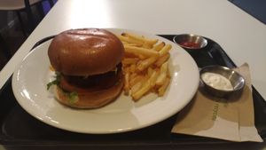 Epic! Tastes great, dips were great, remarkably good. Chips etc all hot or cold as it should be. at Flipside in London