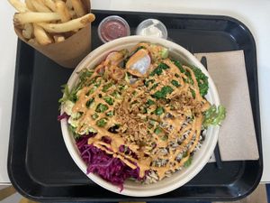 Reds and Greens bowl  at Flipside in London