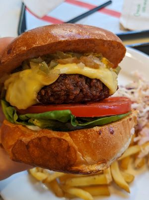 Flipside burger at Flipside in London