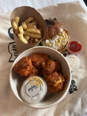 Ranch’s dressing came with the cauliflower wings, nice touch   at Flipside in London