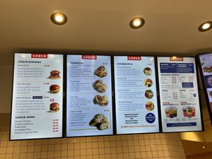  Lunch menu  at Flipside in London