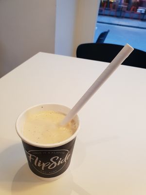 Lunch size malt shake!! at Flipside in London
