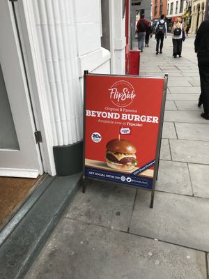 Beyond burger  at Flipside in London