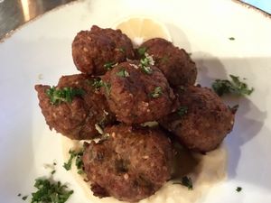 Mushroom falafel.  at Our Harvest in Fenwick Island