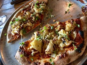 Vegan flatbread  at Our Harvest in Fenwick Island