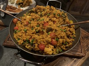 Vegan Paella  at Our Harvest in Fenwick Island