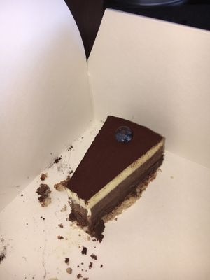 raw gluten free vegan tiramisu chocolate  cake at Cacao in Rijeka