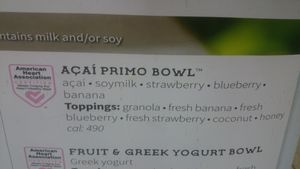 Acal bowl with honey... at JFK - Jamba - T4 in Jamaica