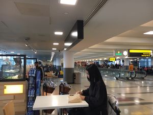 Place to sit and eat/drink your Jamba dish. at JFK - Jamba - T4 in Jamaica