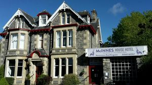 Front of hotel at McInnes House Hotel in Kingussie