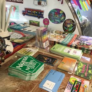 Come by for some literature  at Blue Sage Vegan Bistro in Little Rock