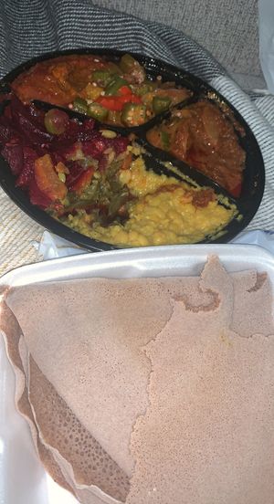 Vegan at Lucy Ethiopian Restaurant and Lounge in Houston