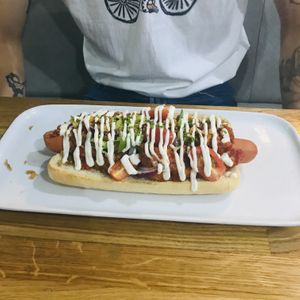 Hotdog! at Veggie Republic in Liverpool