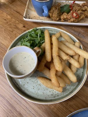 Yuca fingers at Veggie Republic in Liverpool