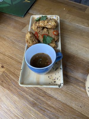 Gunpowder chicken (very good) at Veggie Republic in Liverpool