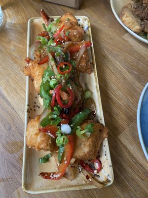 Salt and pepper tofu at Veggie Republic in Liverpool