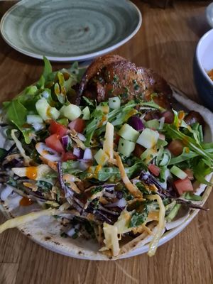 Vegan kebab at Veggie Republic in Liverpool