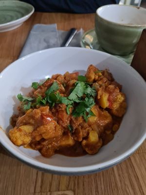 Vegan curry at Veggie Republic in Liverpool