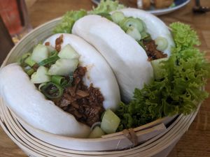 Hoisin bao buns at Veggie Republic in Liverpool