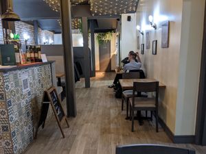 Interior at Veggie Republic in Liverpool