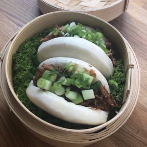 Hoisin ‘Duck’ Bao Buns   at Veggie Republic in Liverpool